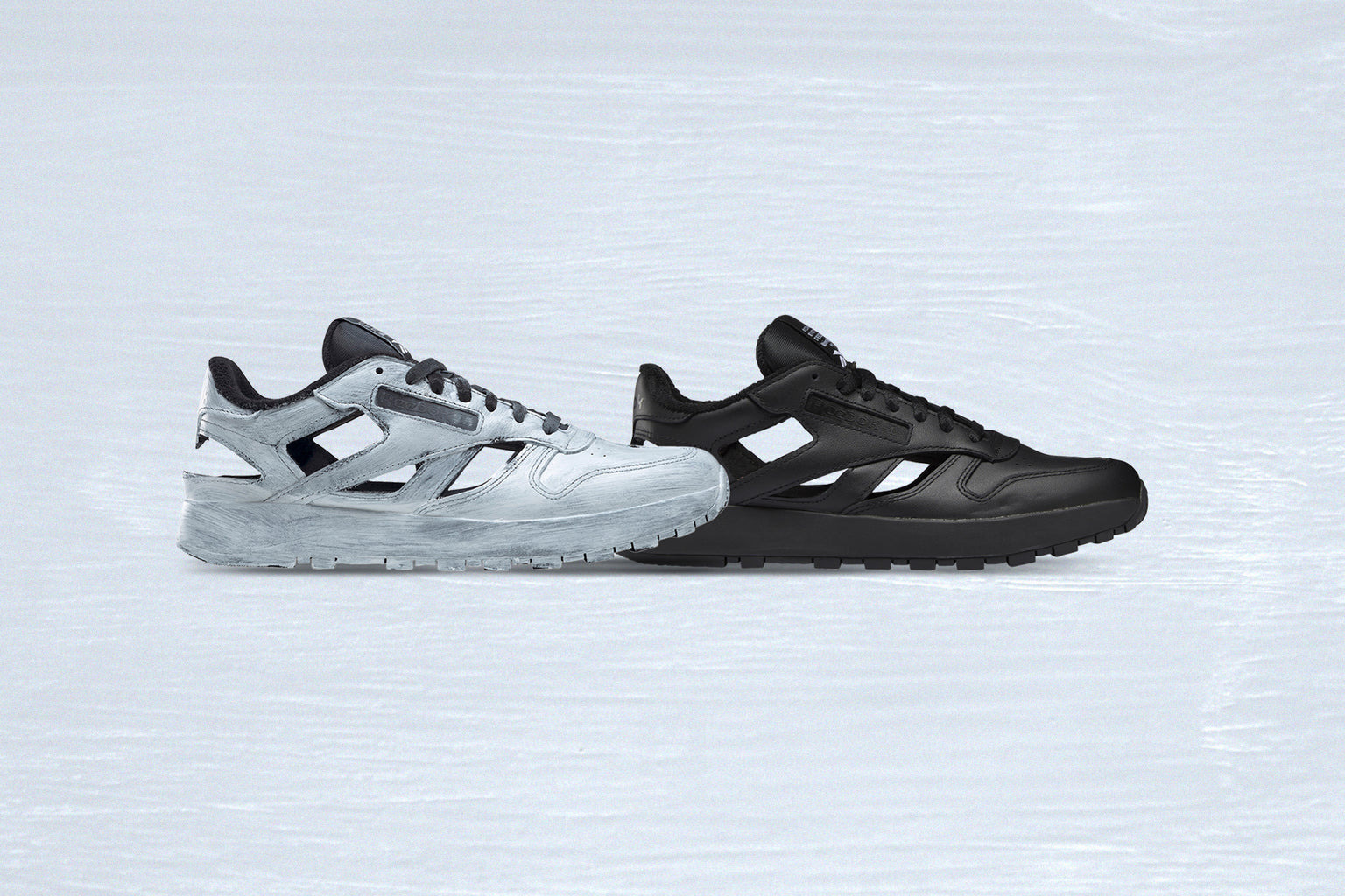 MAISON MARGIELA X REEBOK DÉCORTIQUÉ’ CLASSIC LEATHER SNEAKER - BLACK - 5