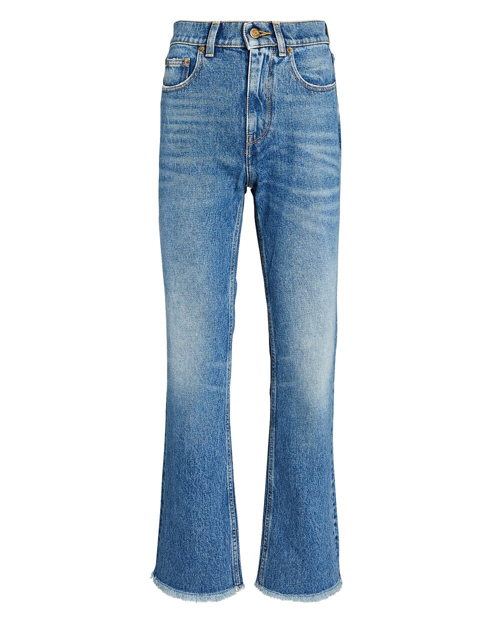 High-Rise Cropped Flare Jeans - 1