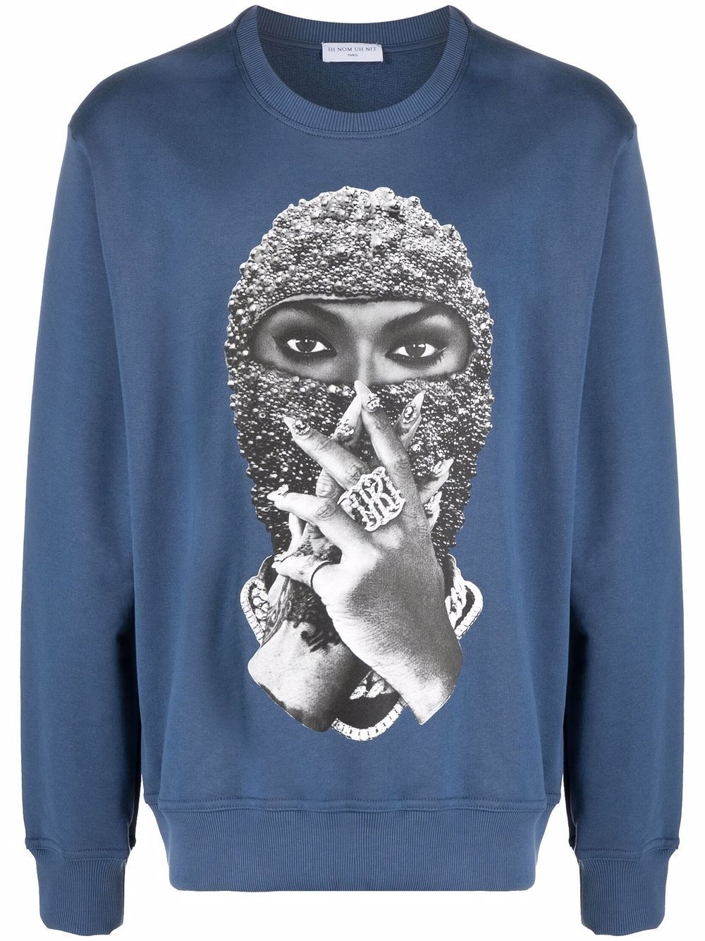 photograph-print cotton sweatshirt - 1