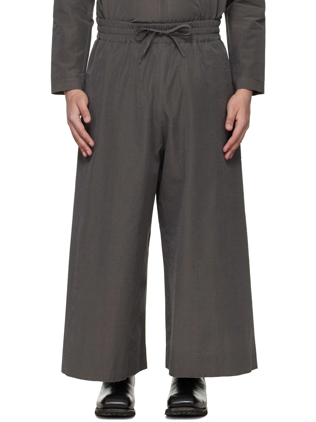 Gray 'The Boxer' Trousers - 1