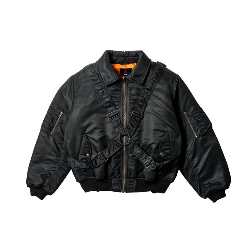 PALACE VIVIENNE WESTWOOD FLIGHT JACKET BLACK 1