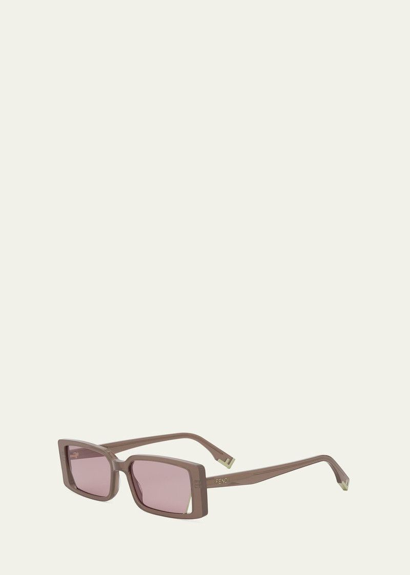 FENDI Fendi Way Rectangle Sunglasses outlook