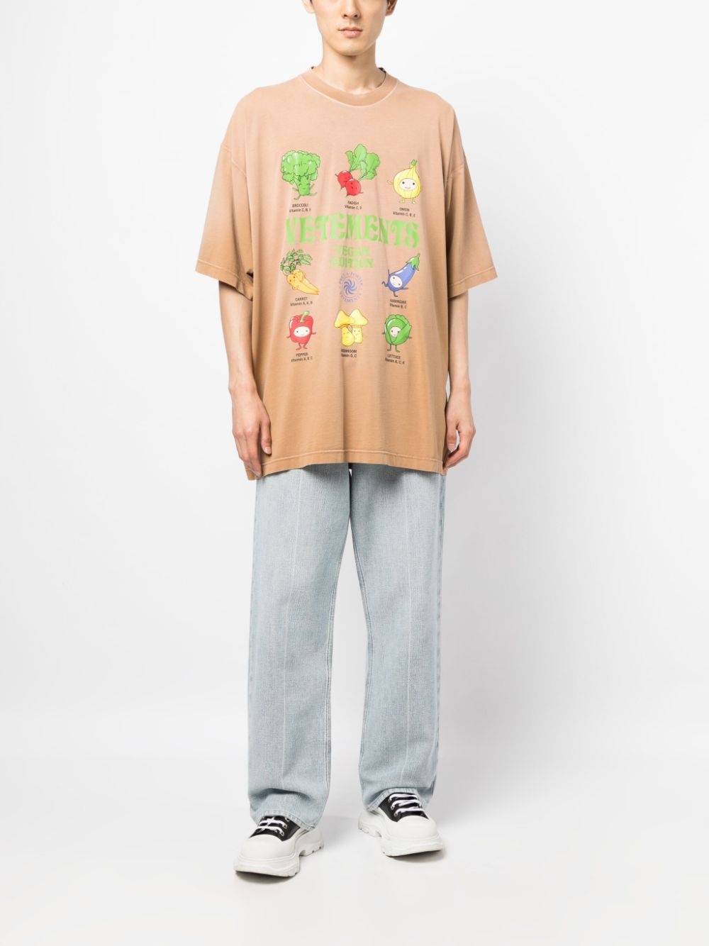 Vegan logo-print cotton T-shirt - 3