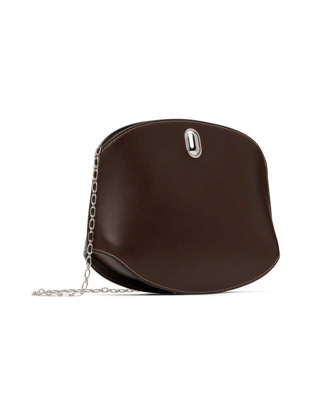 Brown Tondo Chain Crossbody Bag - 2