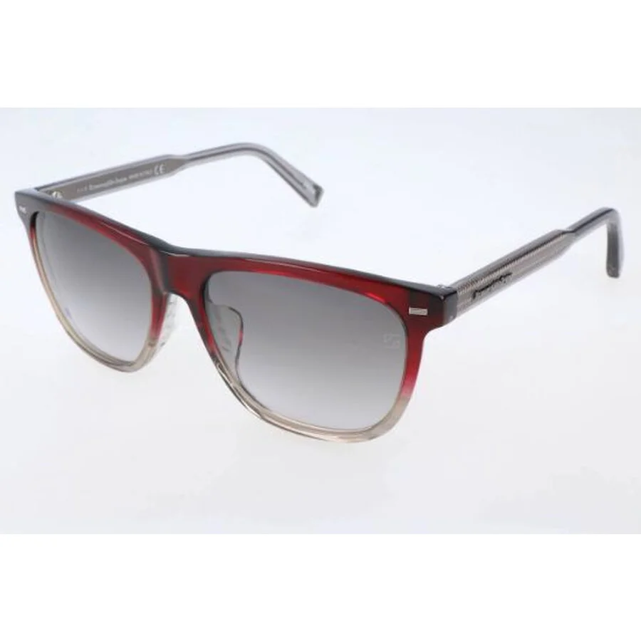 Zegna Grey Gradient Square Men's Sunglasses EZ0041-F 71B 57 - 1