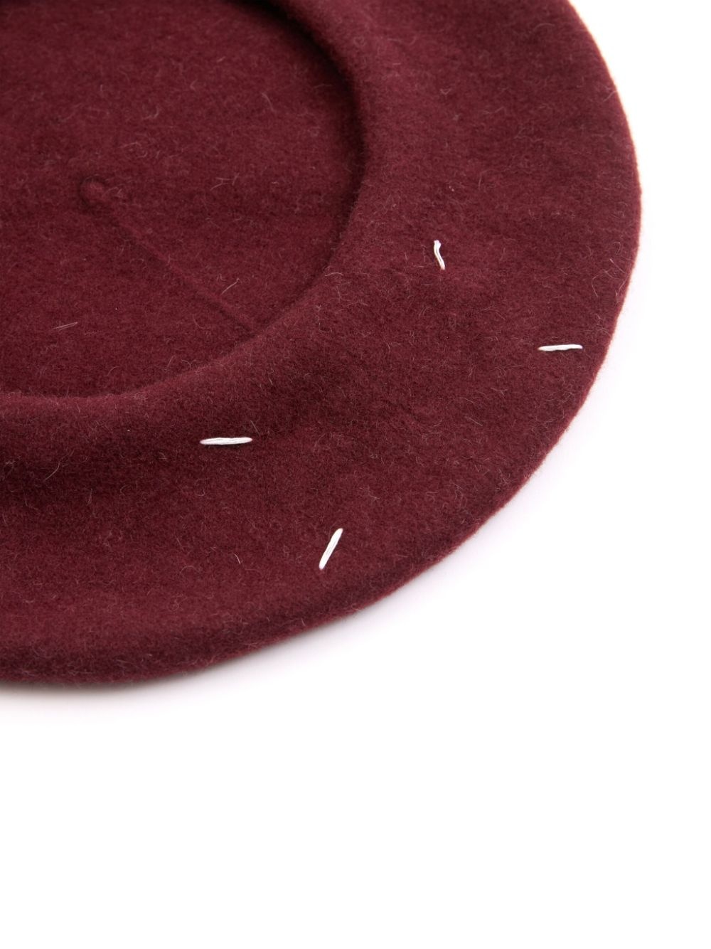 four stitch-logo virgin wool beret - 3