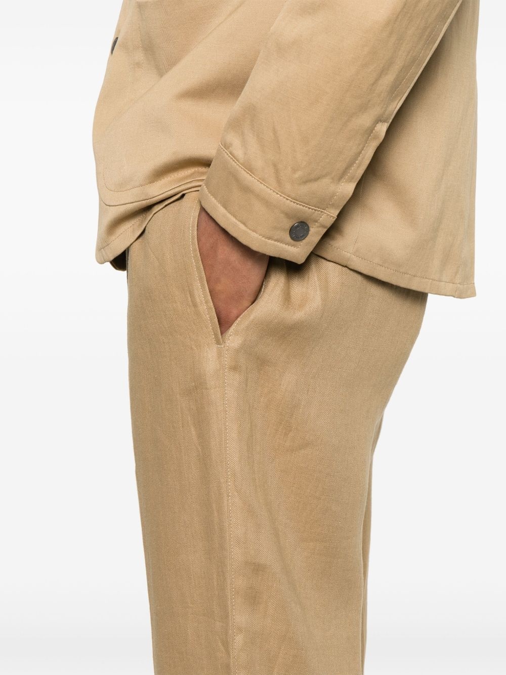 linen track pants - 5