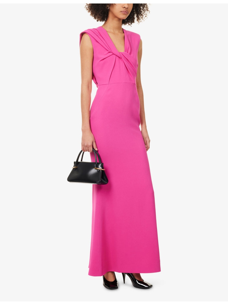 Givenchy Cady Draped Woven Maxi Dress outlook