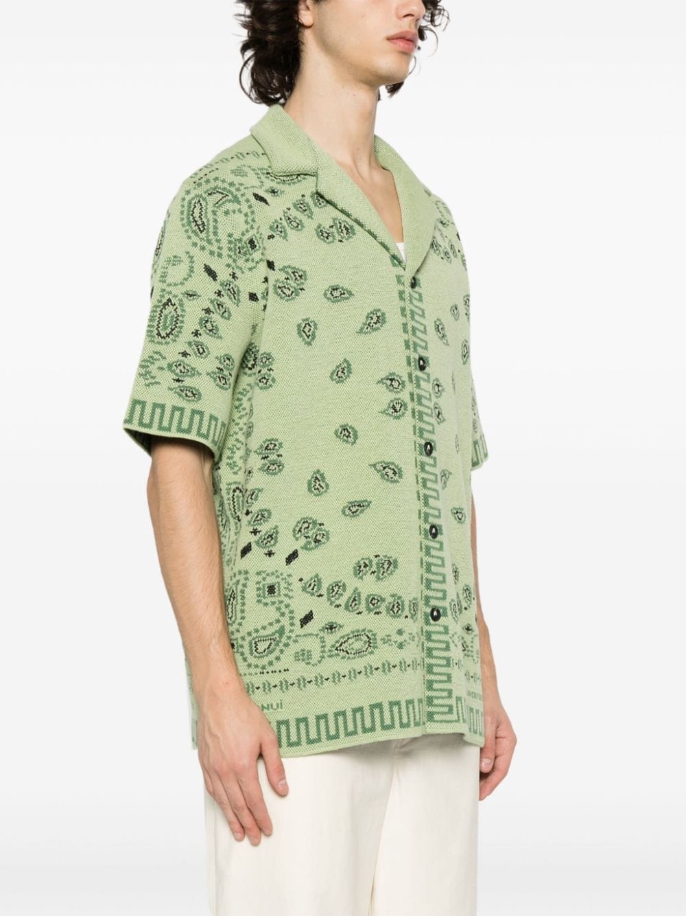 Bandana-jacquard cotton shirt - 3