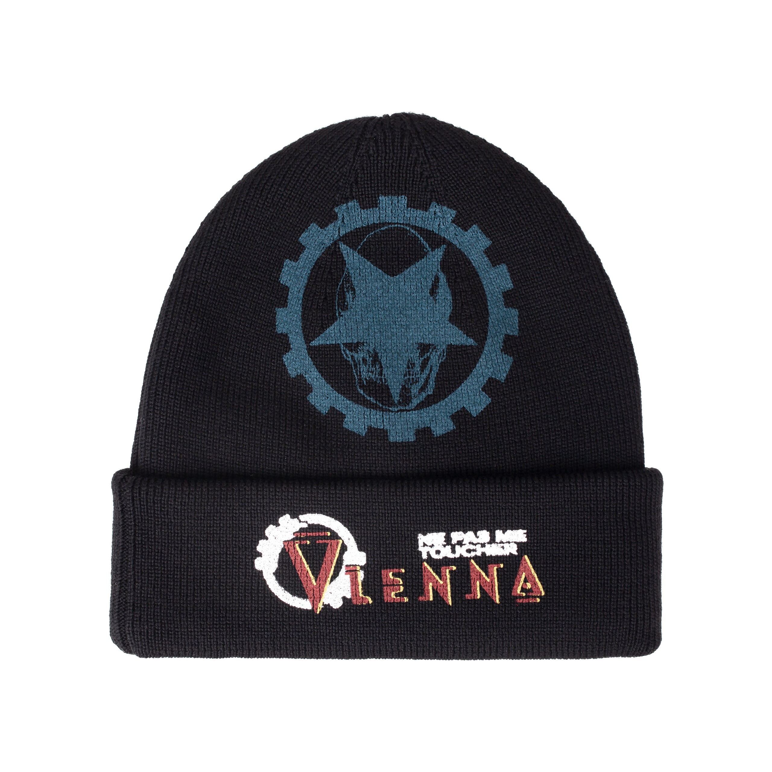 BLACK WOOL BEANIE - 3