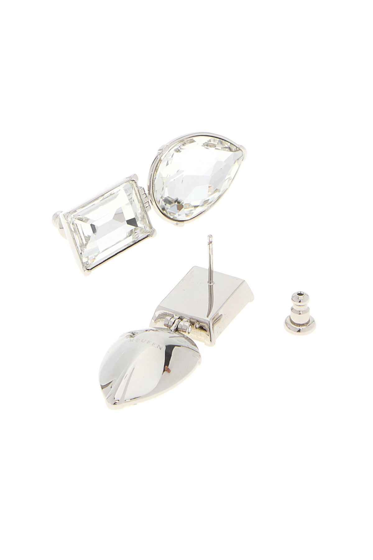 Silver metal Cocktail earrings - 3