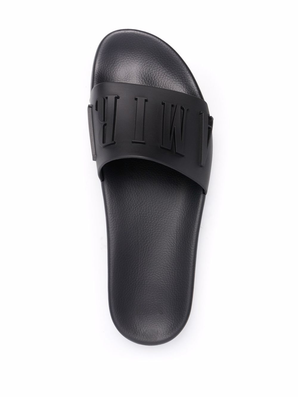 logo-debossed open-toe slides - 4