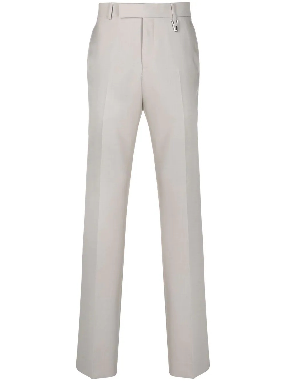 straight-leg wool-blend trousers - 1