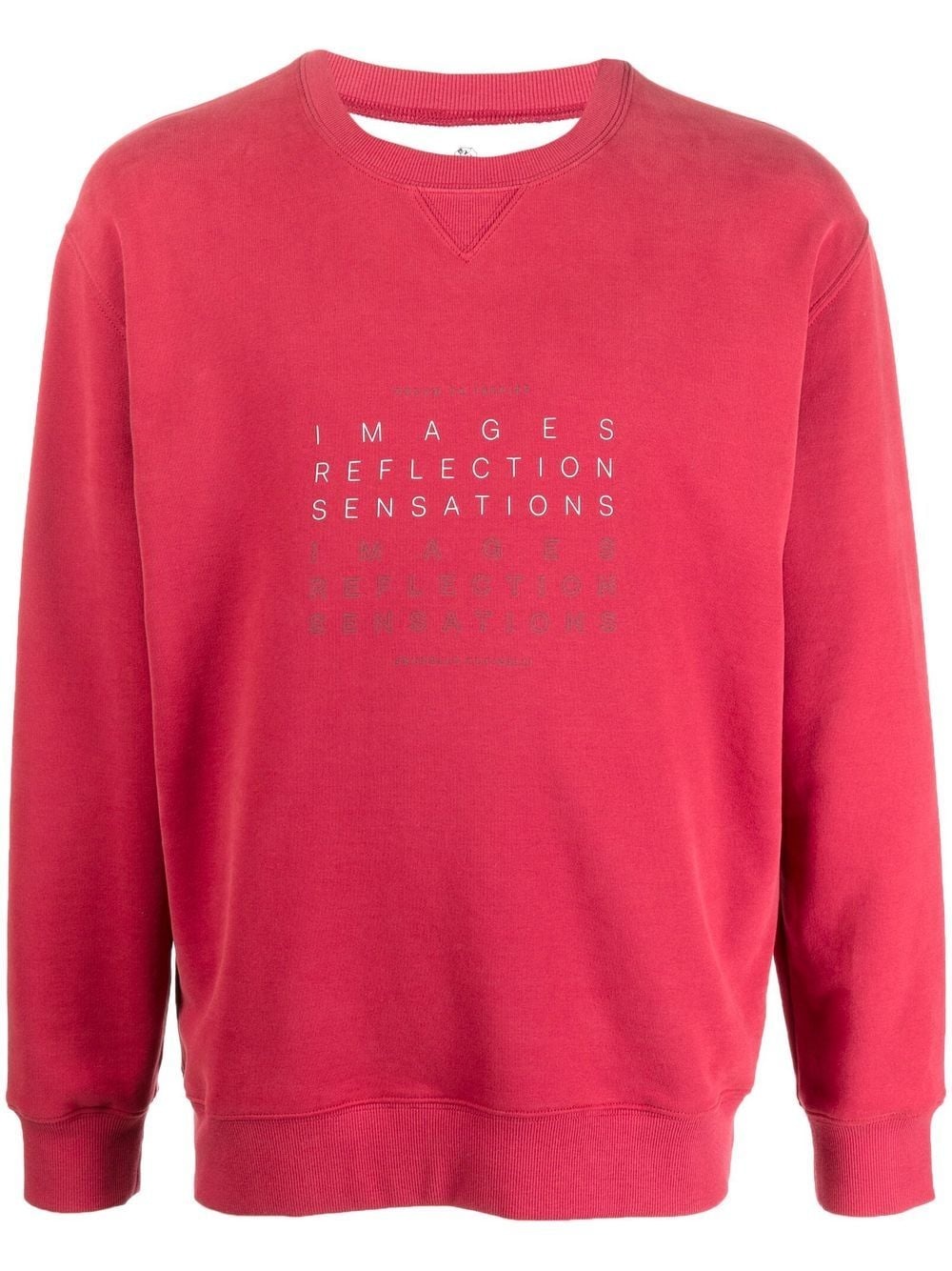 slogan-print sweatshirt - 1