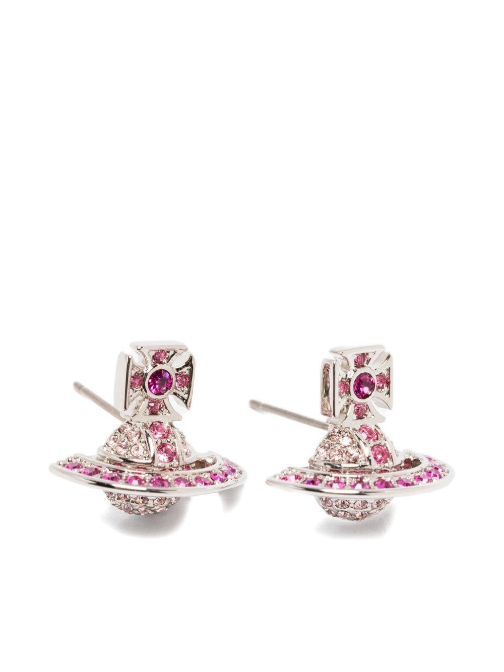 orb crystal-embellished earrings - 3