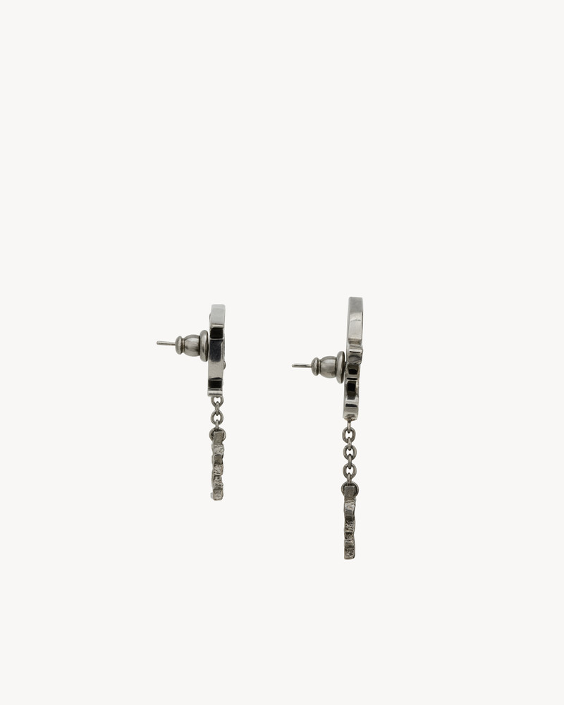 CASSANDRE PENDANT DOVE EARRINGS IN GLASS 3