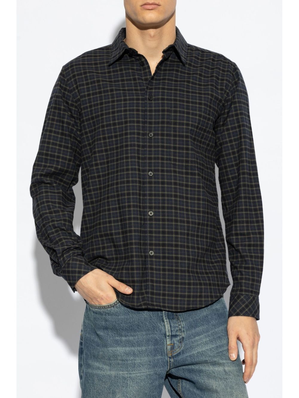 check-print shirt - 3
