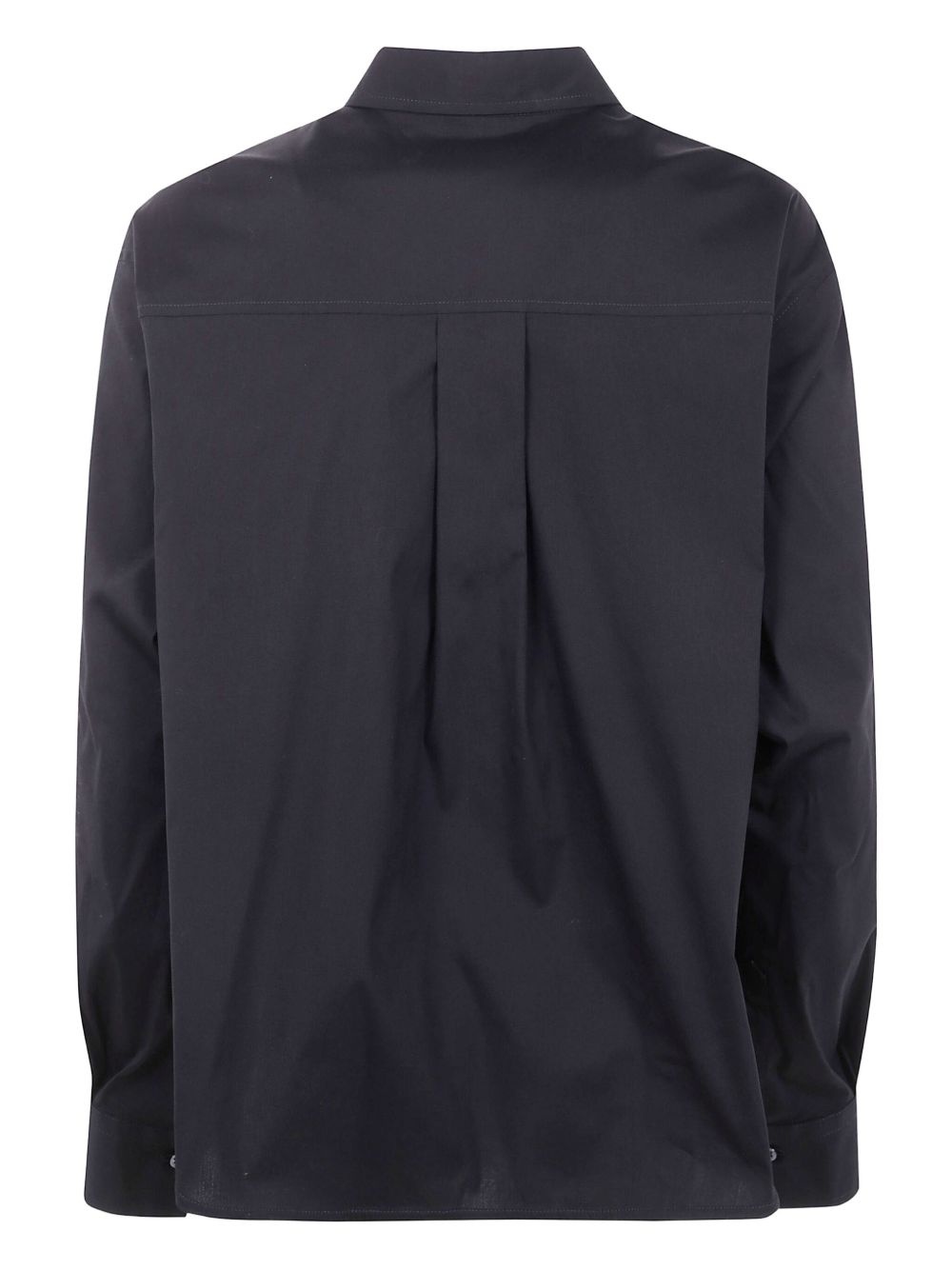 button-down draped shirt - 2