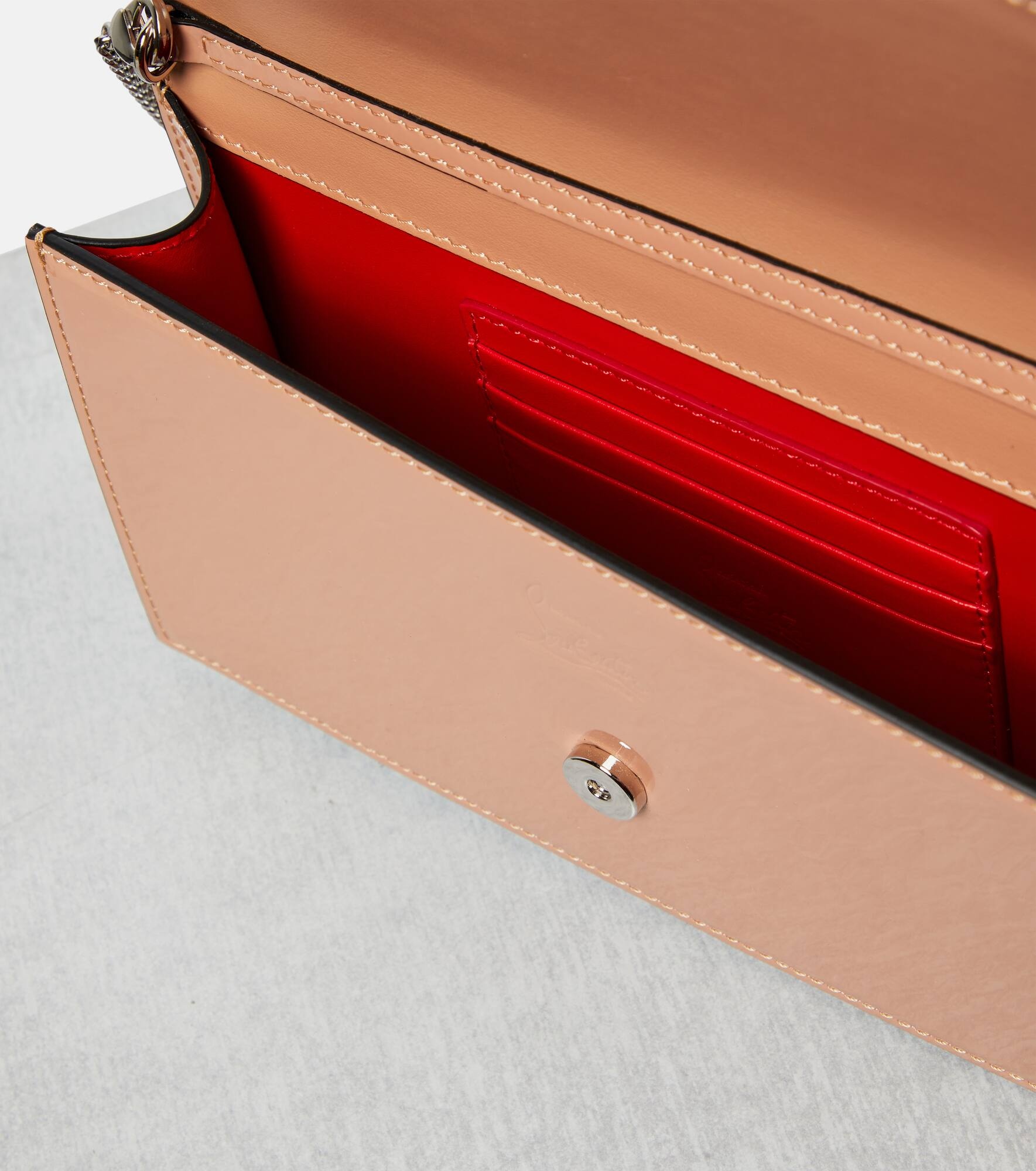 Loubi54 patent leather clutch - 3