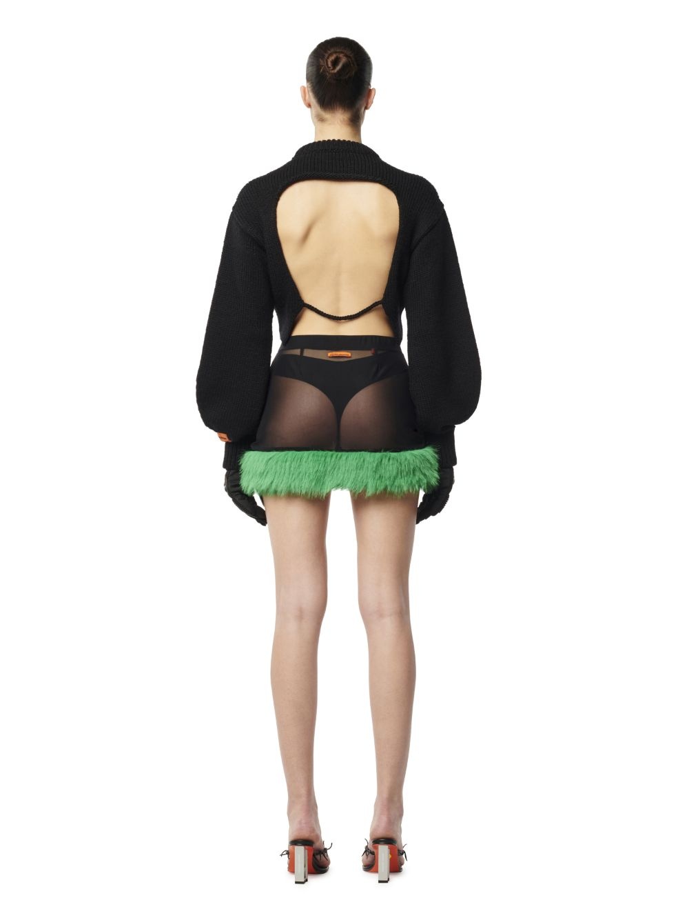 Crop Crewneck Back Cut Out - 4