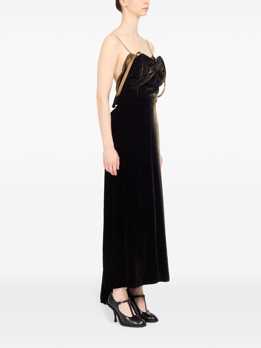low-back maxi dress - 3