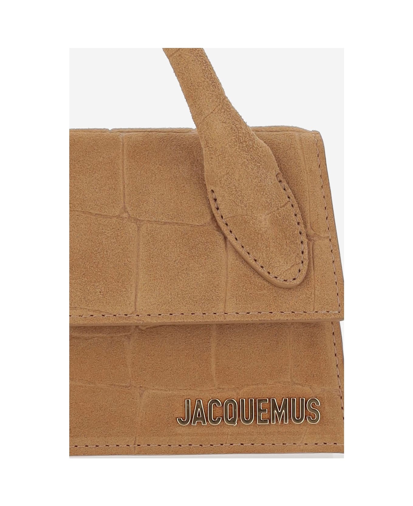 【送料&関税込】Jacquemus Chiquito Suede Bag Jacquemus Le Chiquito Moyen Croc-Embossed Suede Top-Handle