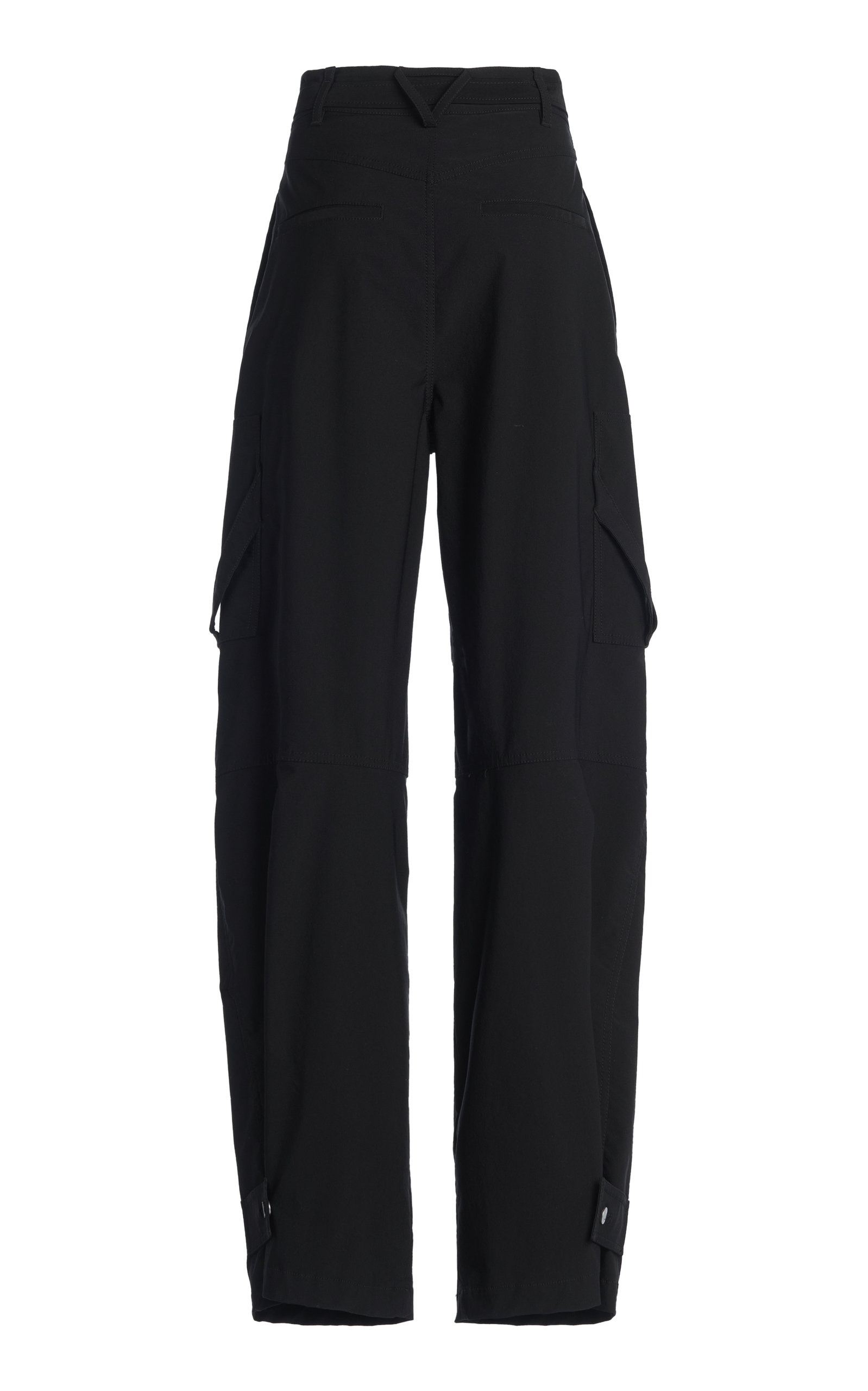 Pleated Tech-Wool Tapered Trousers black - 4