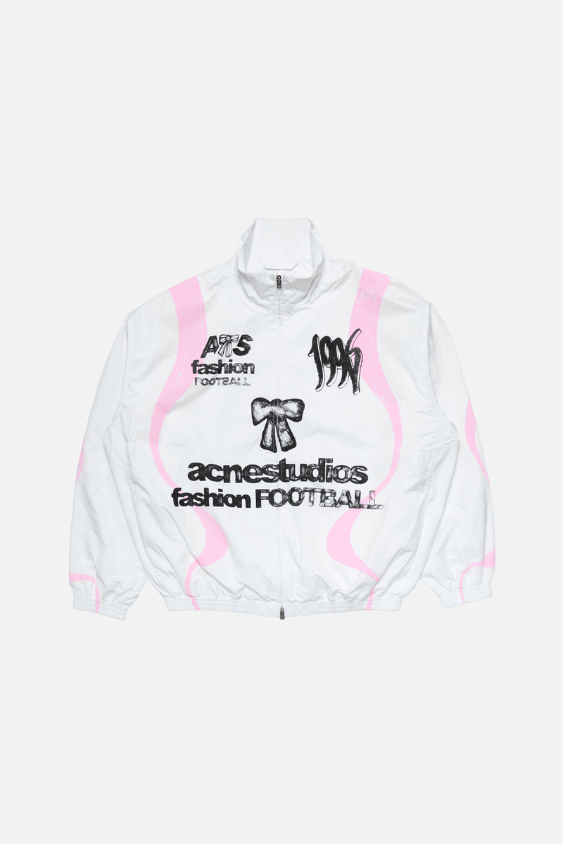 Technical jacket with logo - Optic White 1