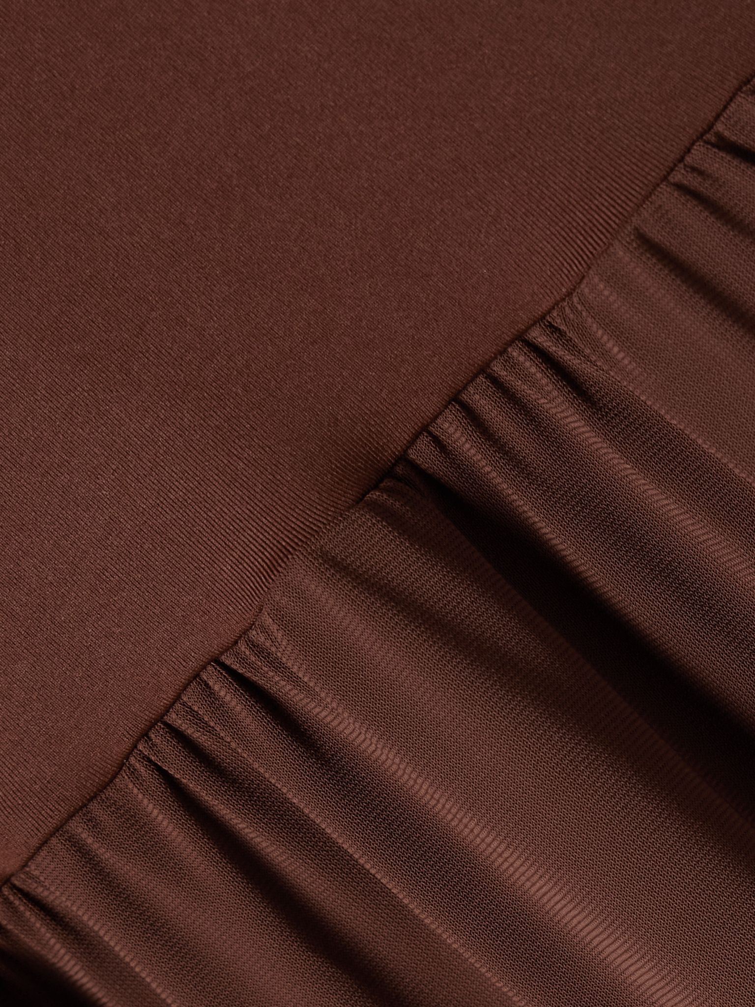 Oda strapless stretch-jersey maxi dress Chocolate - 4
