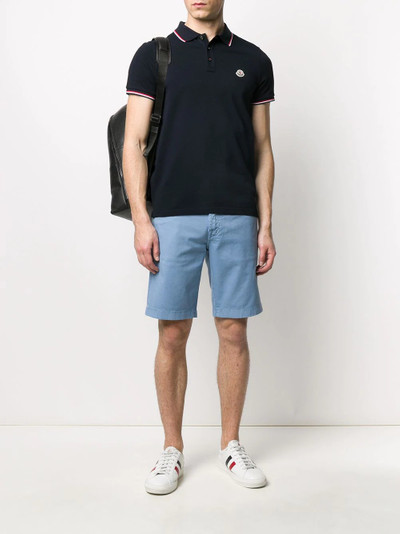 Moncler logo-appliqué short-sleeved polo shirt outlook