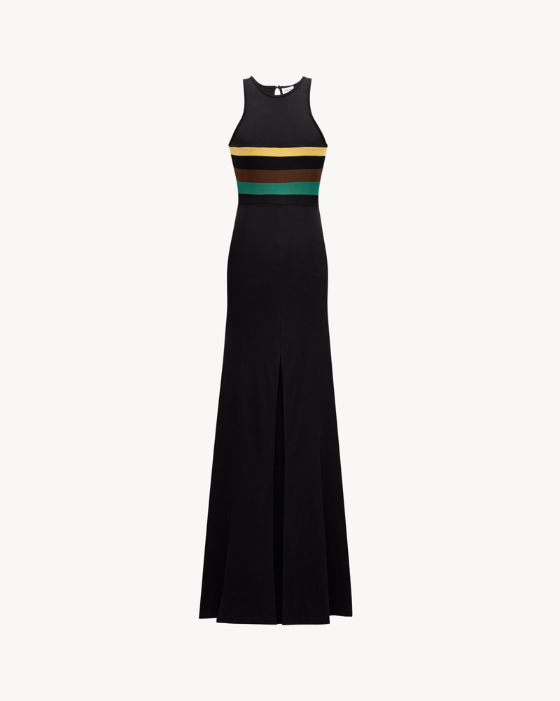 STRIPED TANK DRESS IN CREPE JERSEY 1