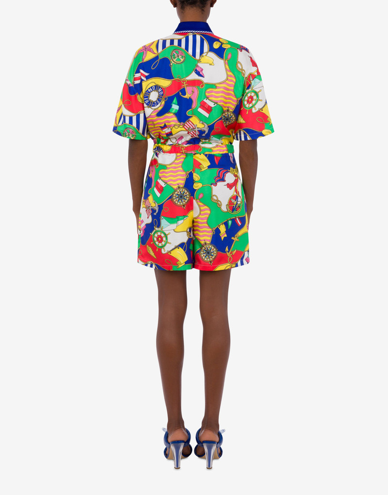 ALL-OVER NAUTICAL SILK TWILL JUMPSUIT 3