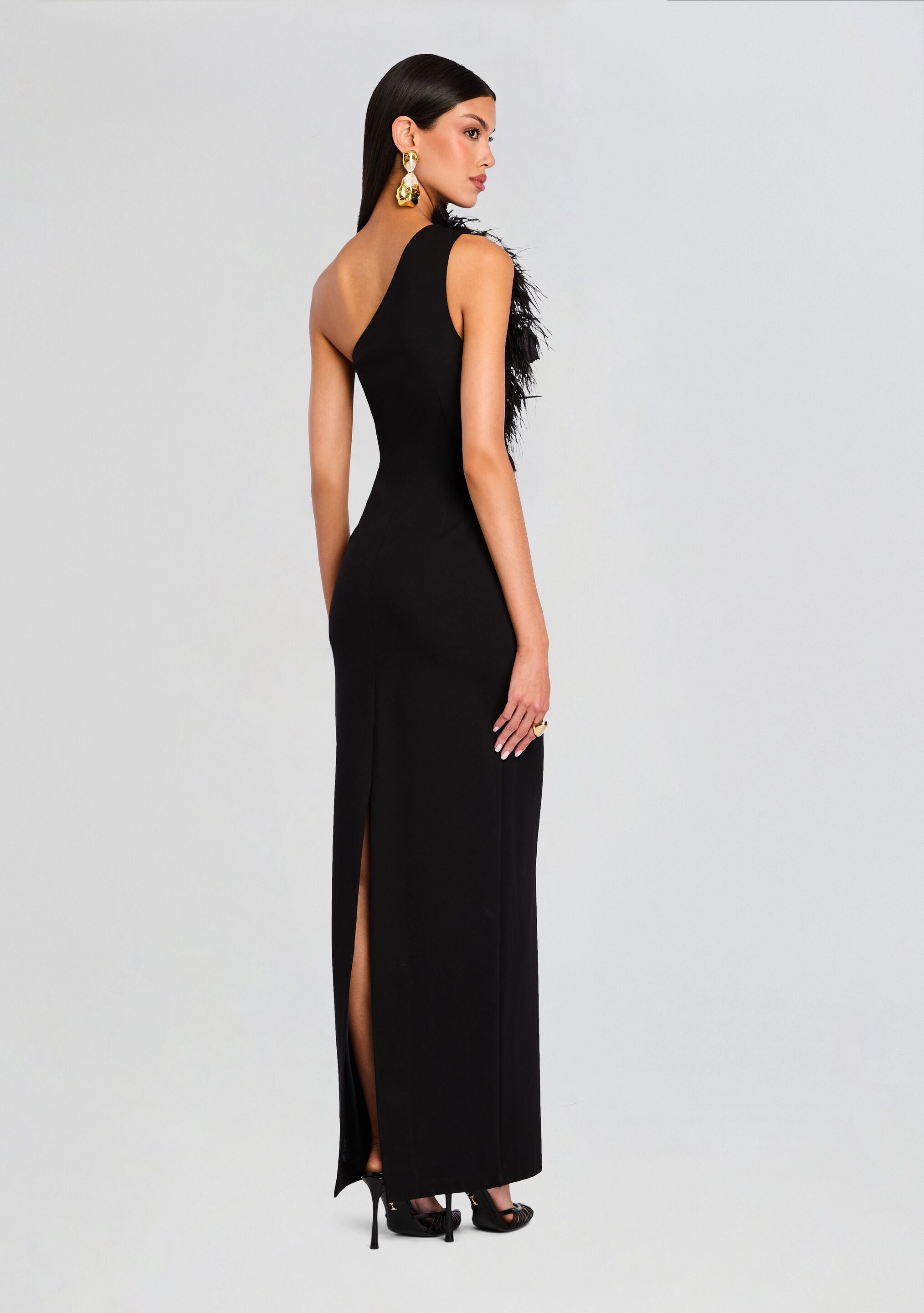 BLAIR FEATHER GOWN - 4
