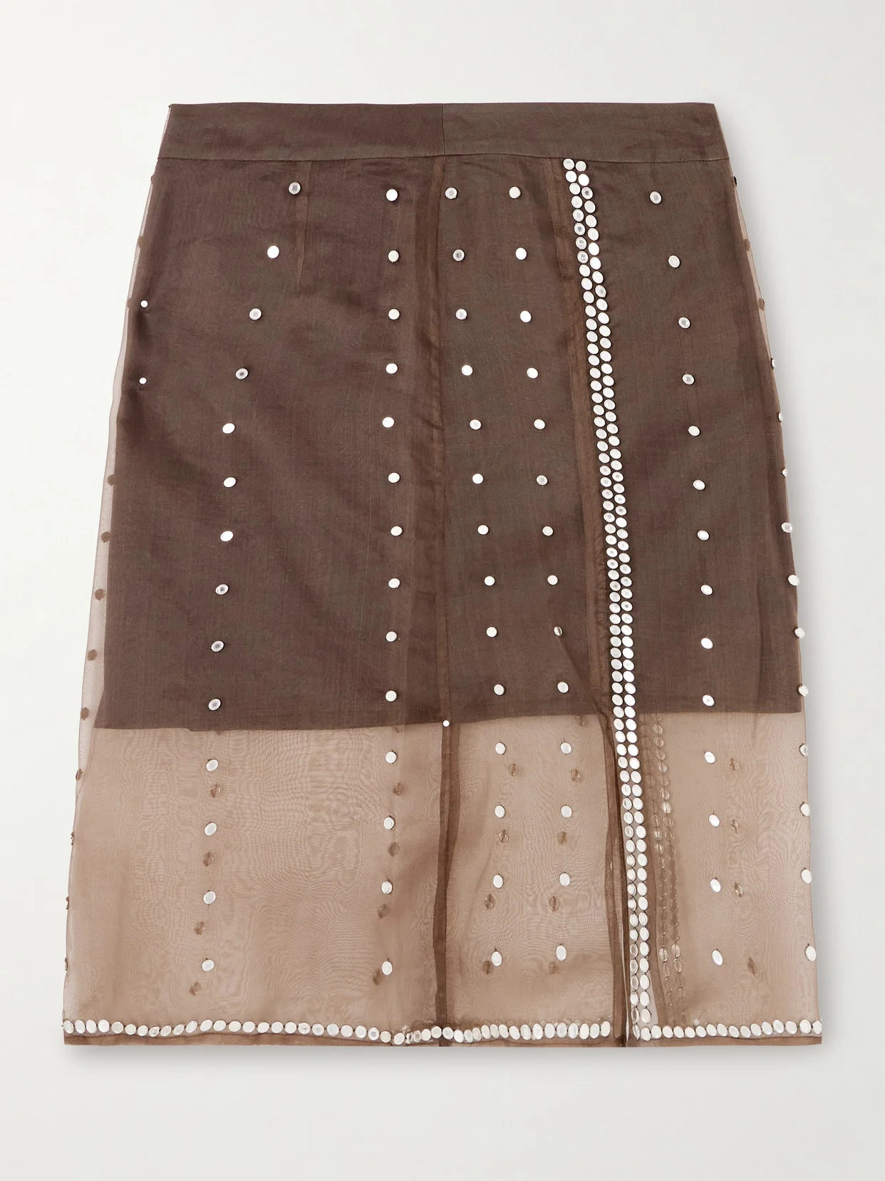 Presence Studded Organza Skirt - 1