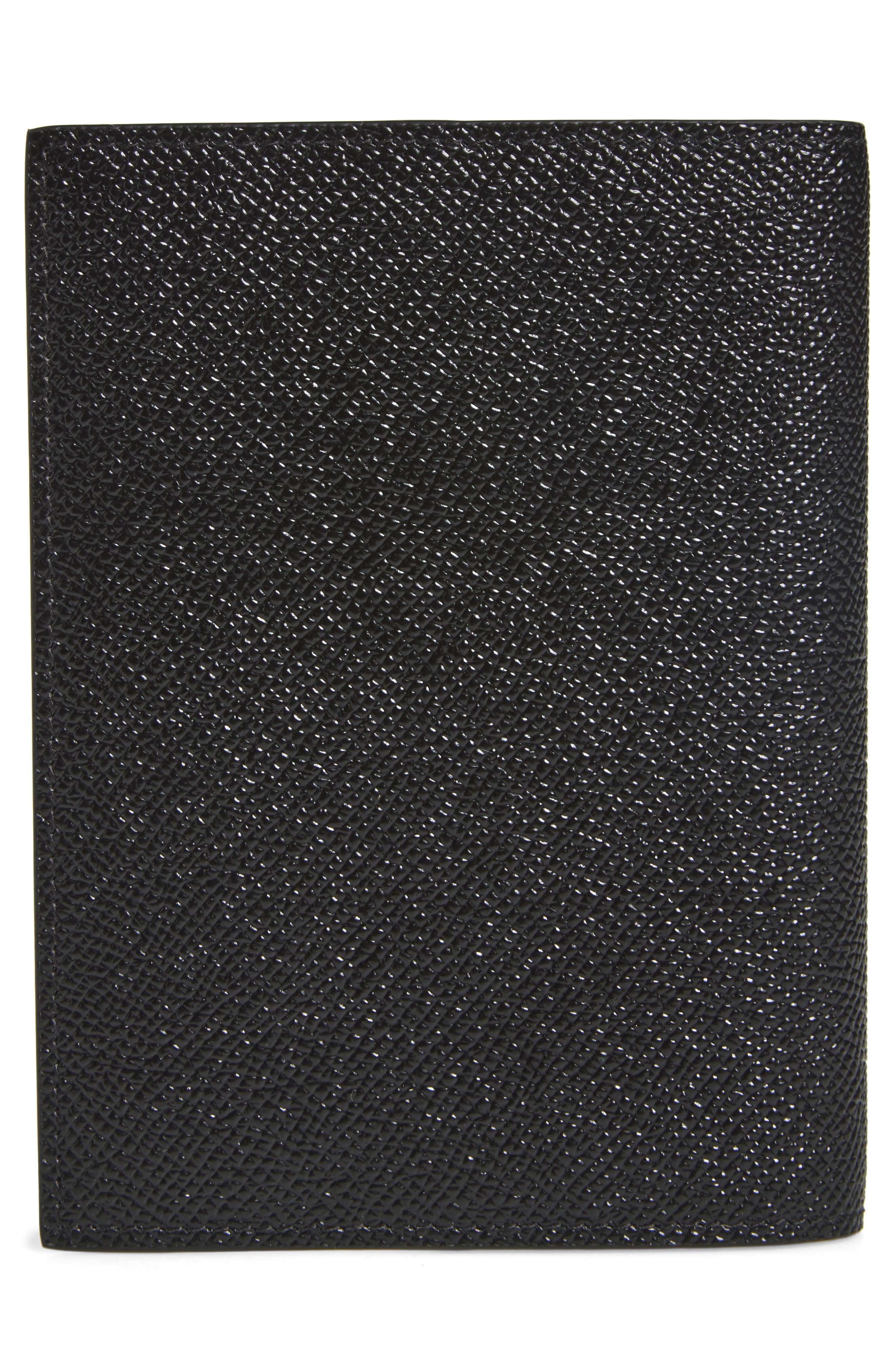 Dolce&Gabbana Logo Plaque Leather Passport Holder in Black at Nordstrom - 4