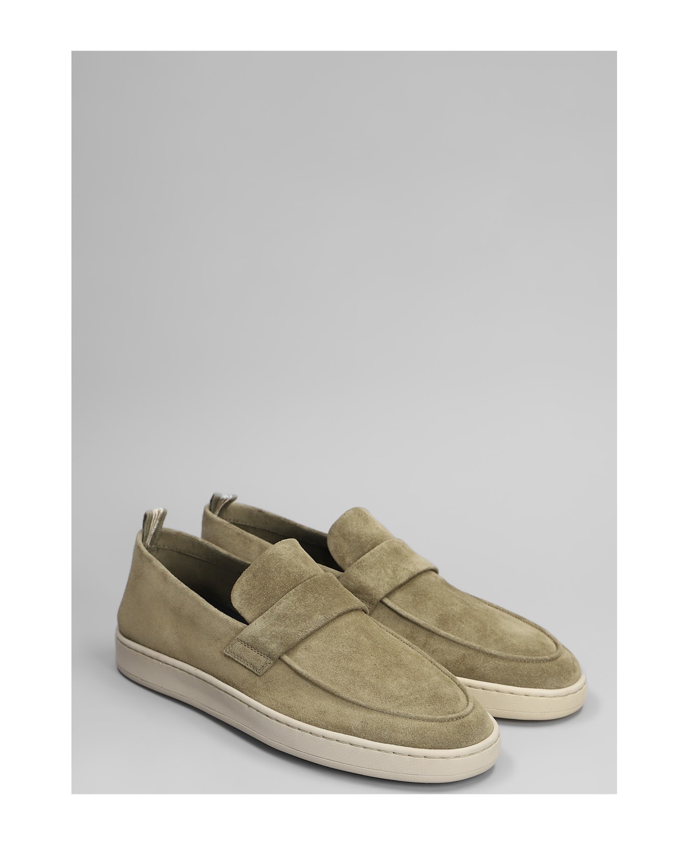 Herbie 001 Loafers In Green Suede - 2