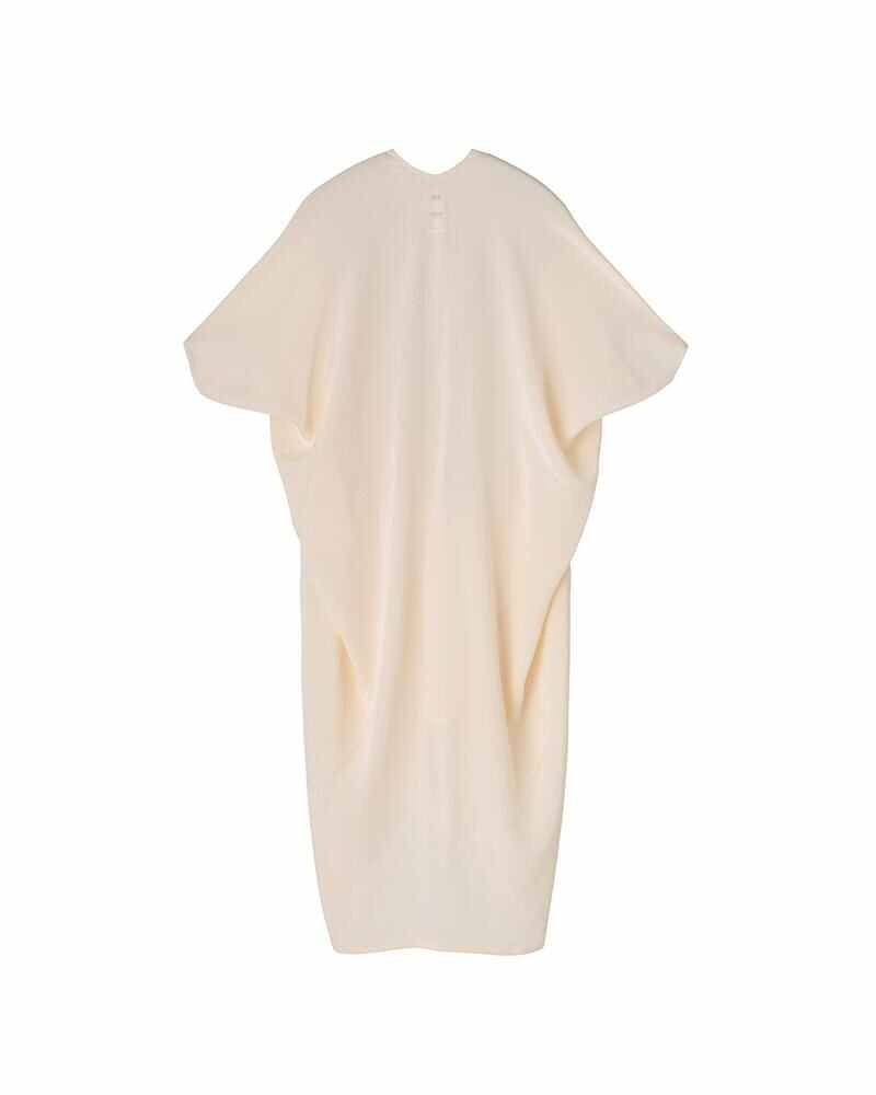 visvim RUANA DRESS (CHIRIMEN) IVORY outlook