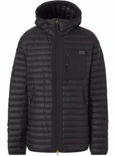 Burberry logo-patch padded jacket outlook