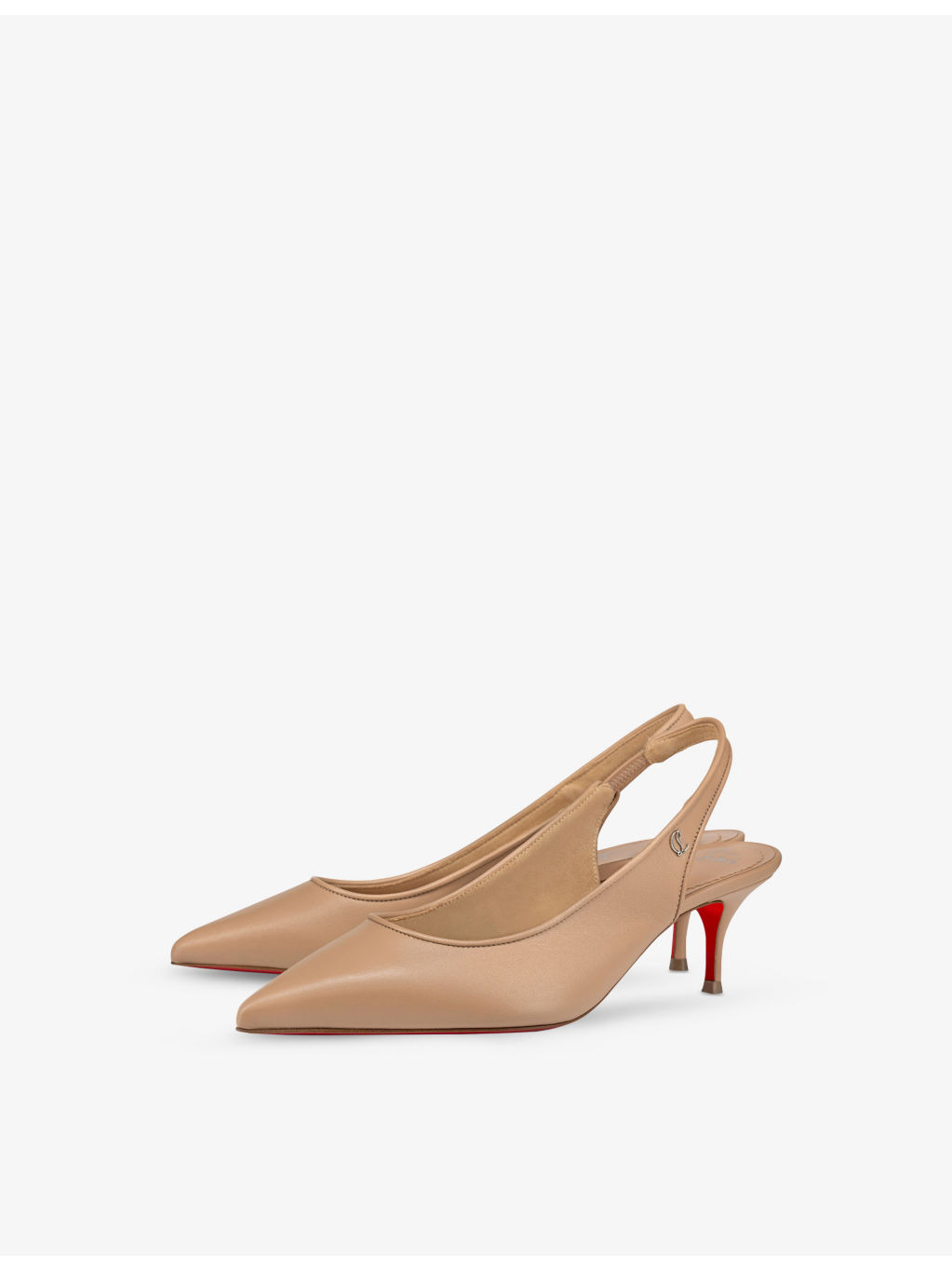 Sporty Kate Sling 55 Leather Heeled Pumps - 4
