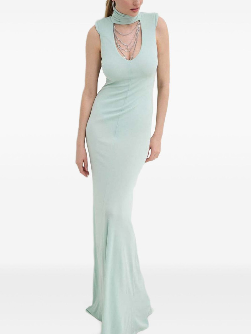 cut-out roll-neck maxi dress 1