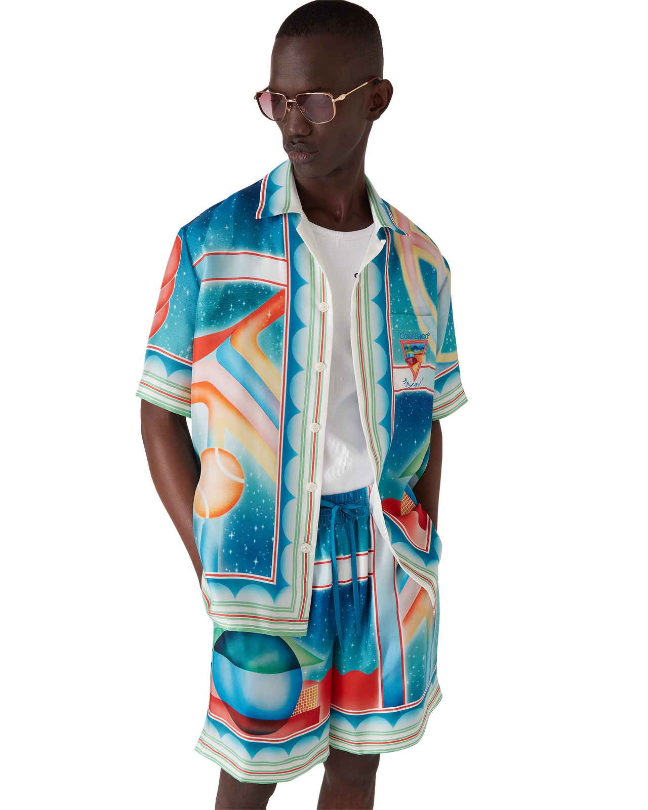 Galaxy Court Silk Short Sleeve Shirt - 4