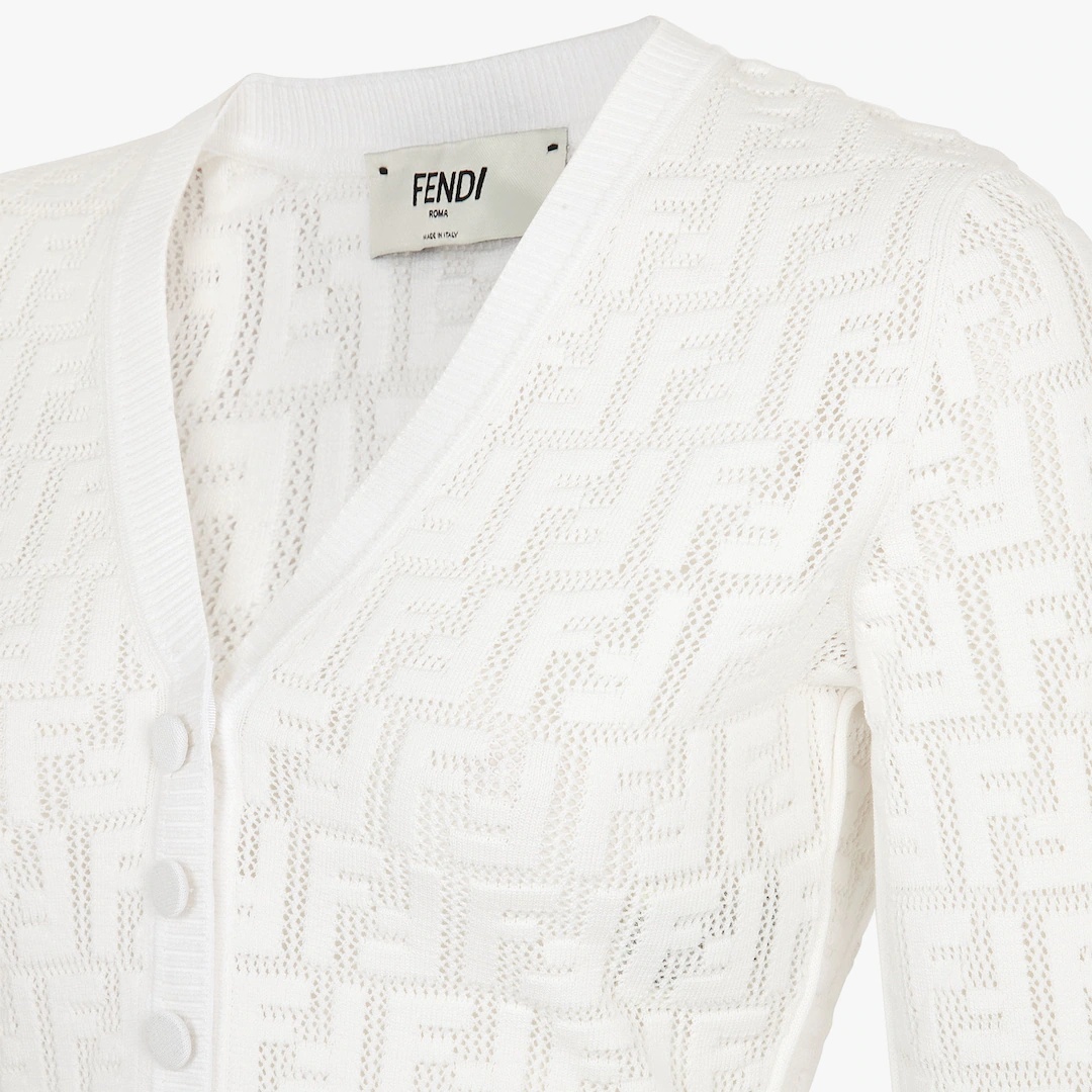 White viscose cardigan - 3