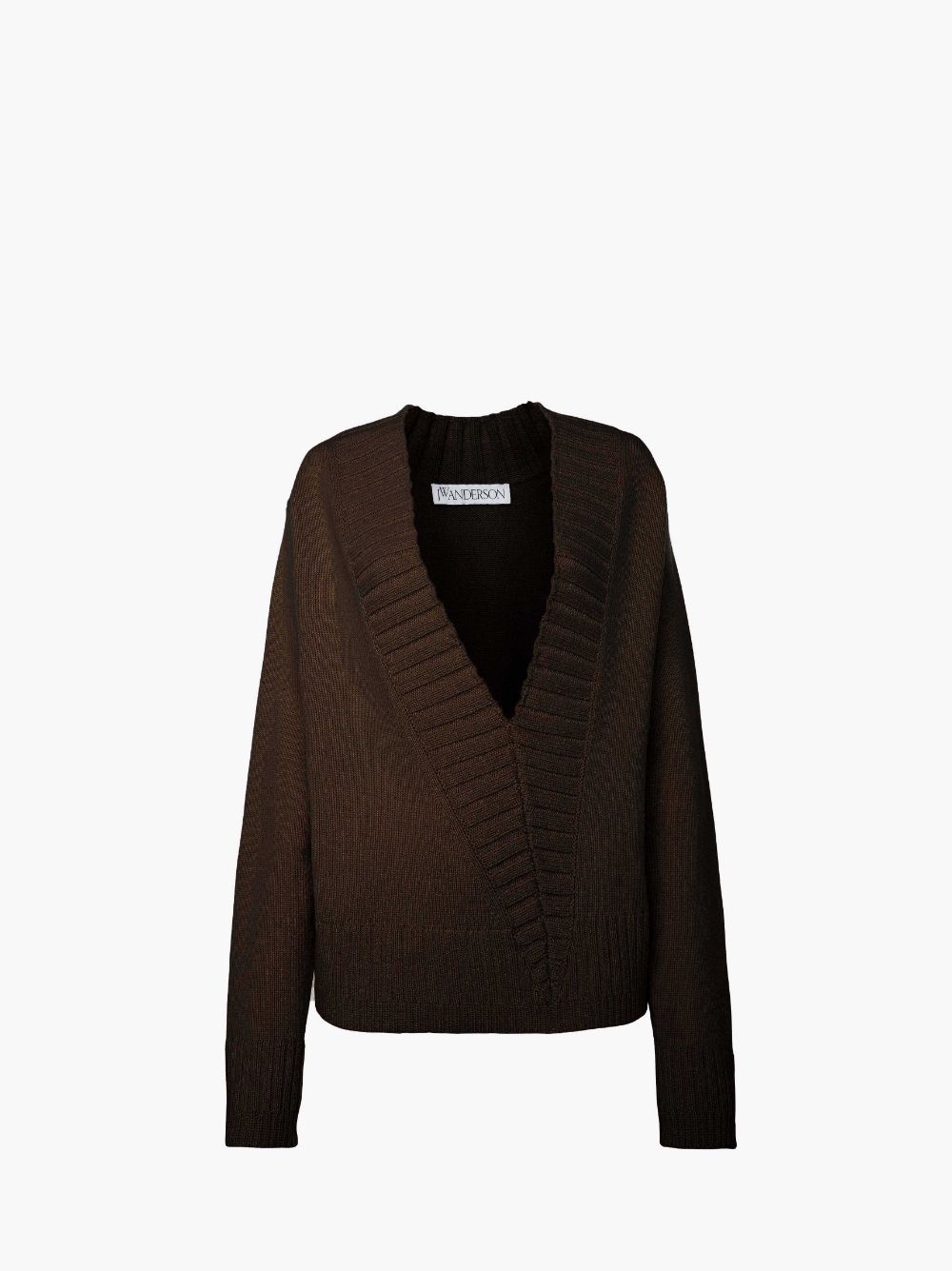 SLANTED V-NECK SWEATER - 1