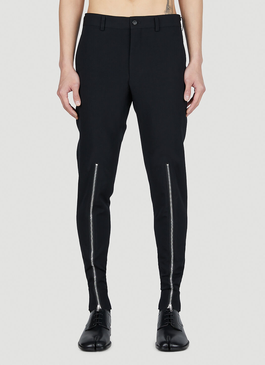 Zip Motif Pants - 1