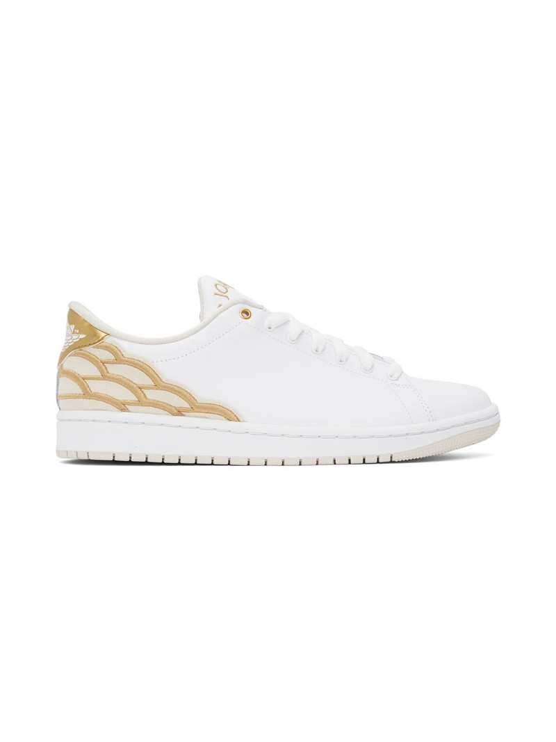 White Air Jordan 1 Centre Court Sneakers - 1