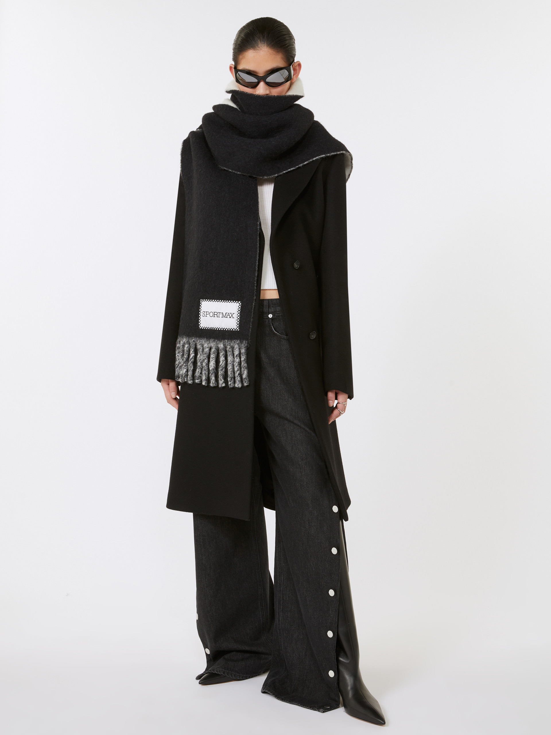 TENUE Two-tone scarf with fringes - 3