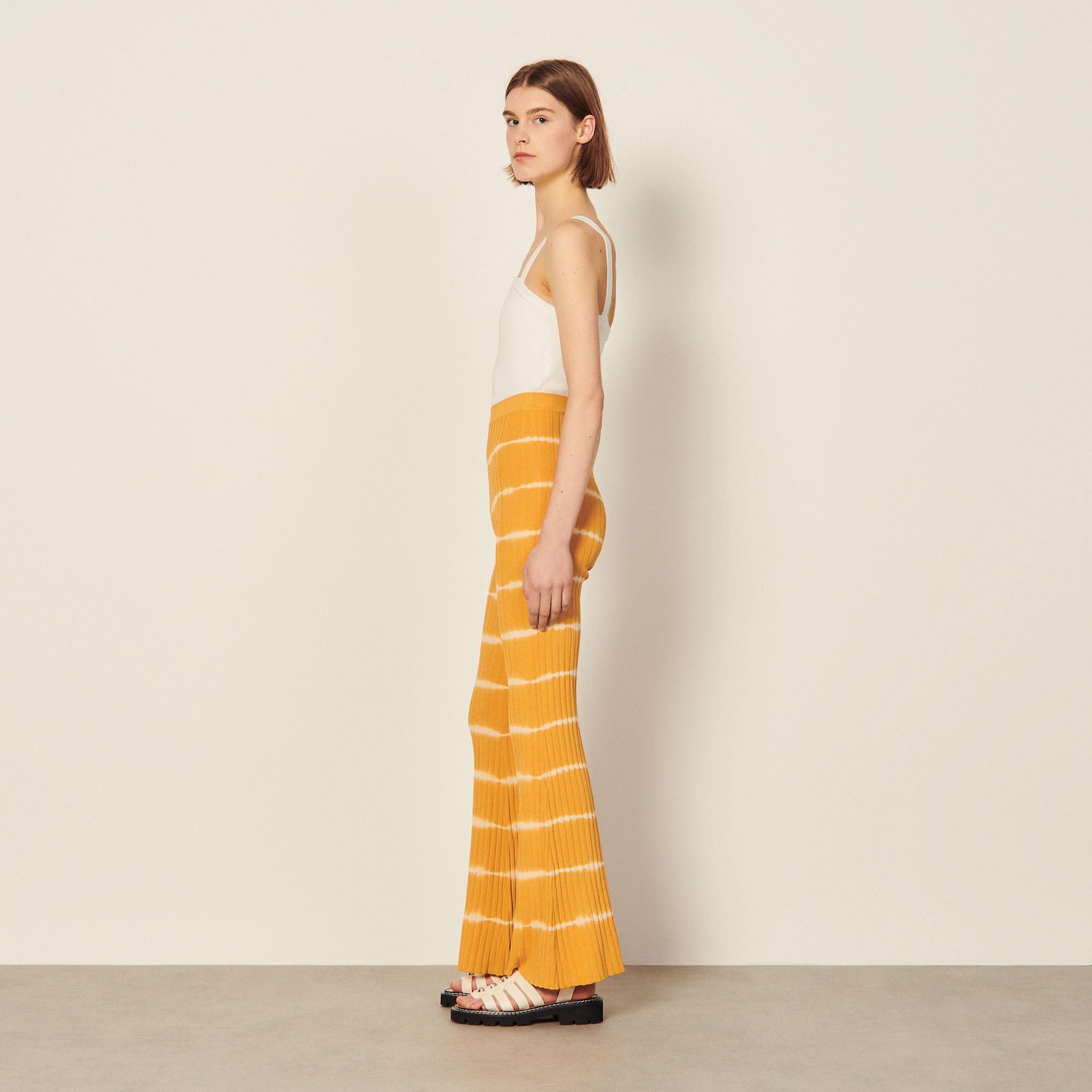 Tie-dye knit pants - 4
