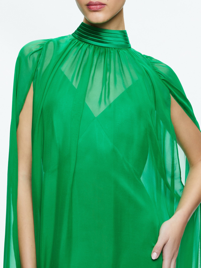 Alice + Olivia LANELLE MAXI CAPE DRESS - CC402045503H317 | REVERSIBLE