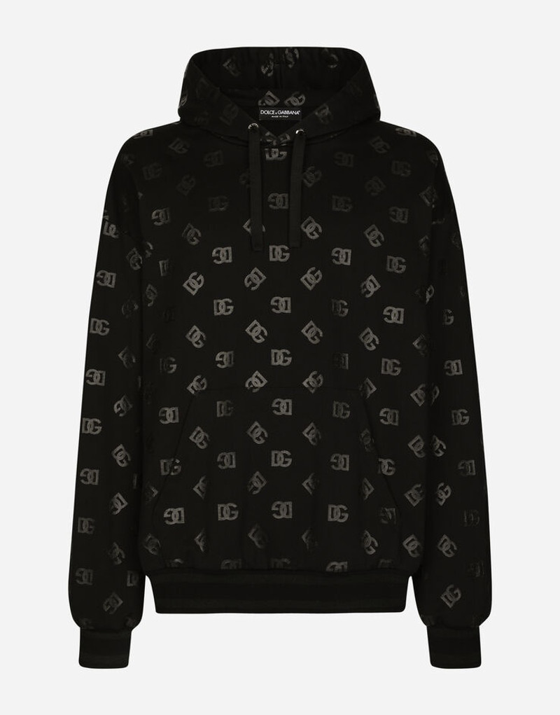 Jersey hoodie with DG print 1