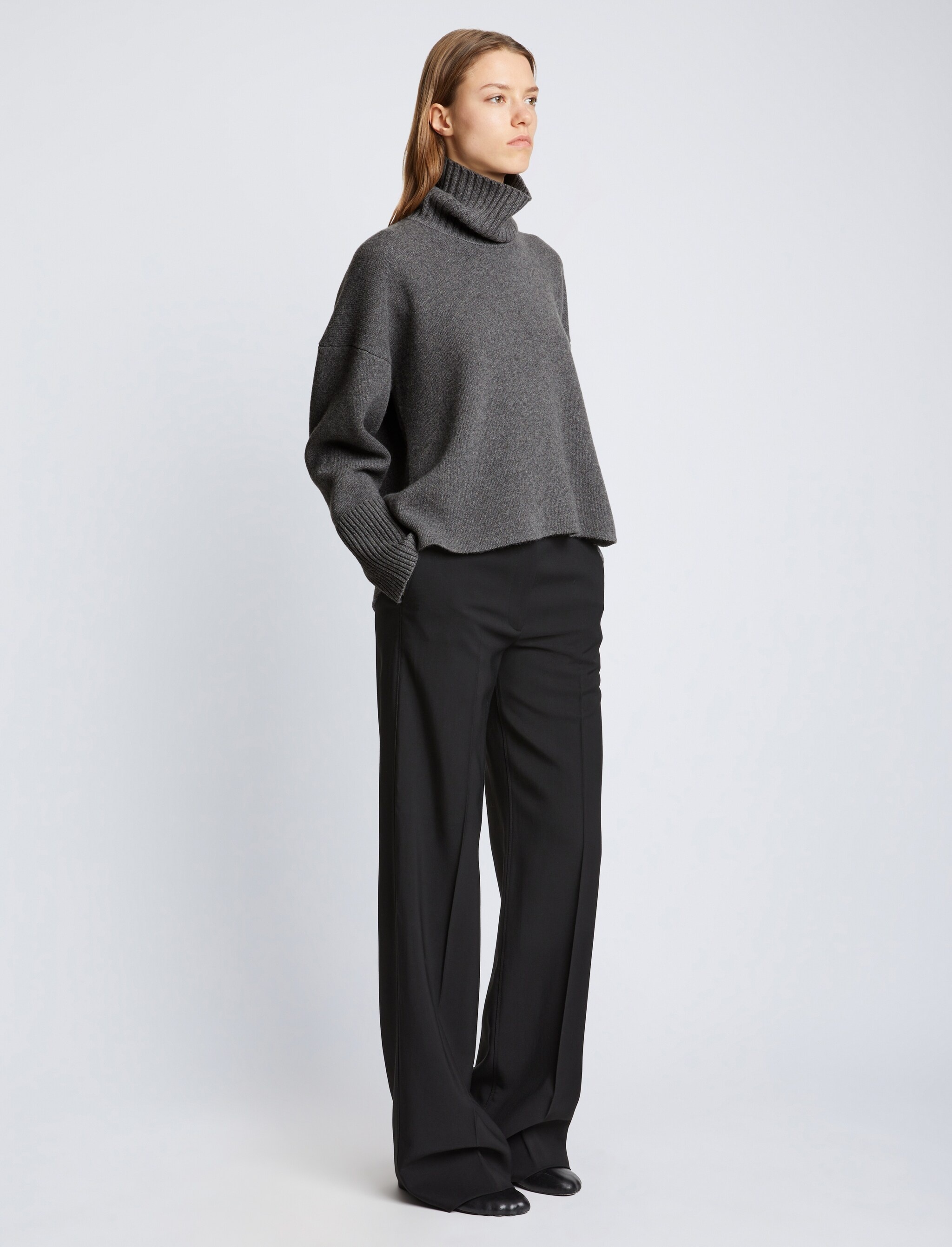 Sandra Turtleneck in Eco Doubleface Cashmere - 9